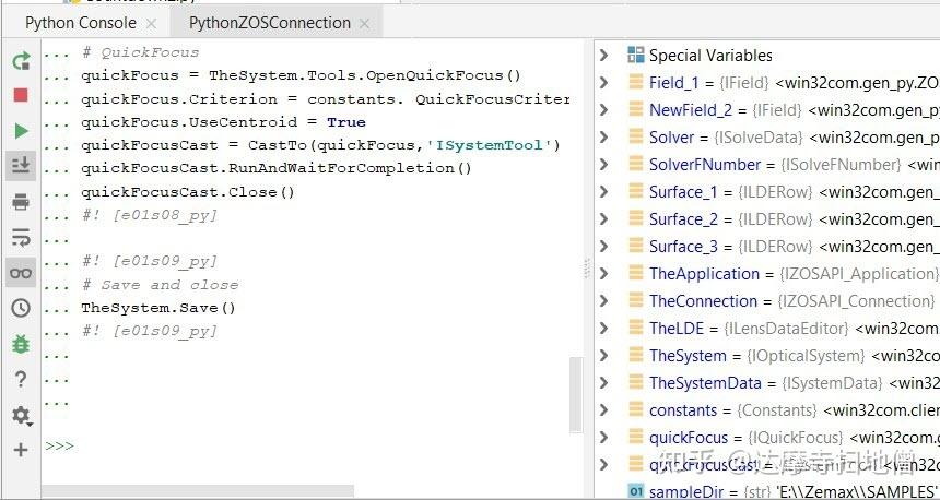 Zemax Python ZEMAX | 使用ZOS-API交互扩展连接Python与OpticStudio - 知乎