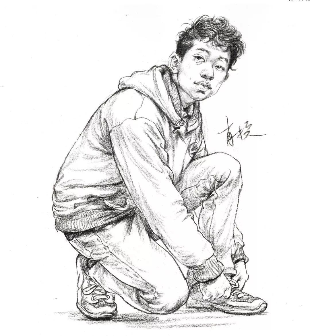 美术集人物速写教程这些姿势你都能画出来吗