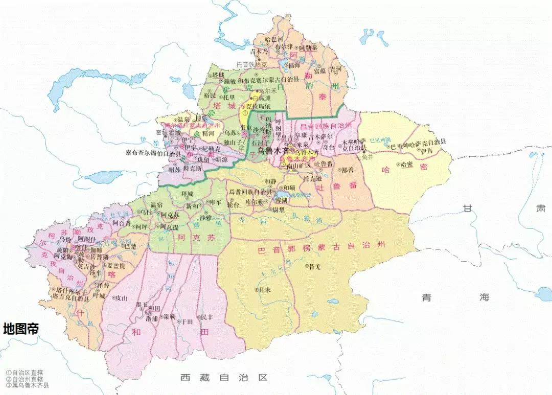 地图上看新疆昌吉为何被乌鲁木齐分为东西两半