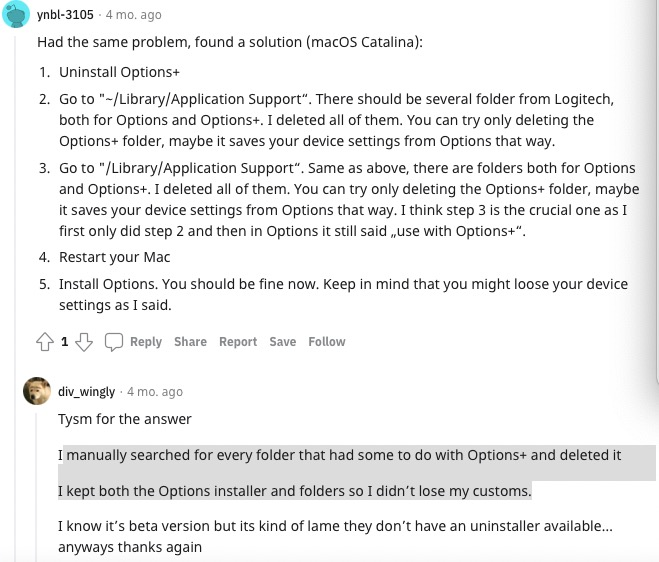 Logioptions macbook 