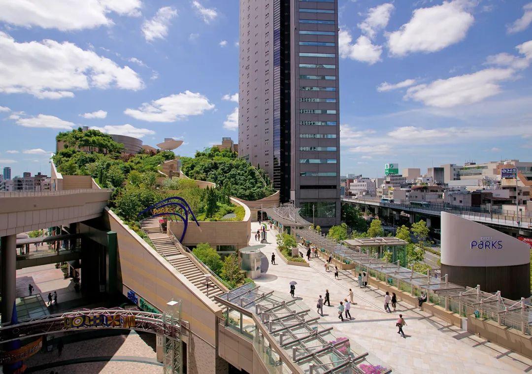 大阪难波公园namba parks"公园综合体"的1.