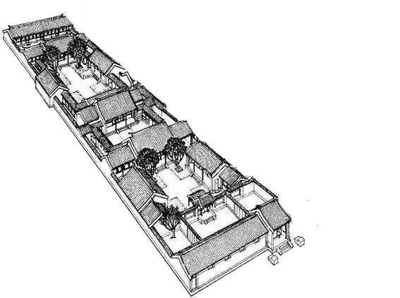七进七出四合院图片