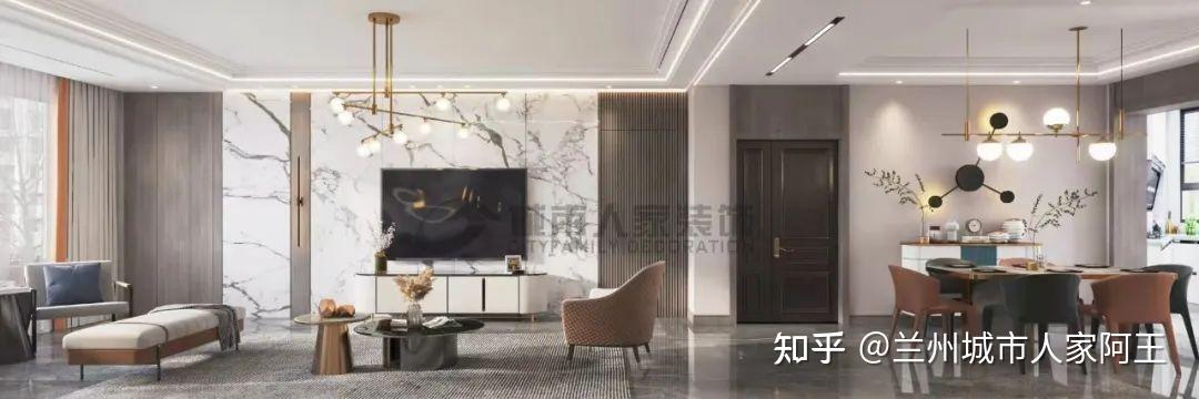 设计效果丨193平米四室现代轻奢,时光流转 感知温度 - 知乎