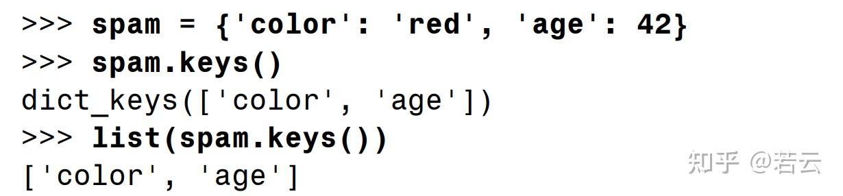 python 字典-keys()、values()和 items()方法 - 知乎