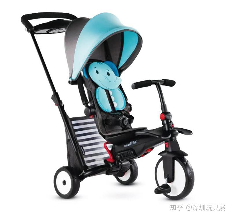 大象主题可折叠三轮手推车