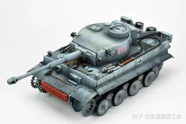 二战德国虎式坦克德国灰涂装做旧教程(中阶)