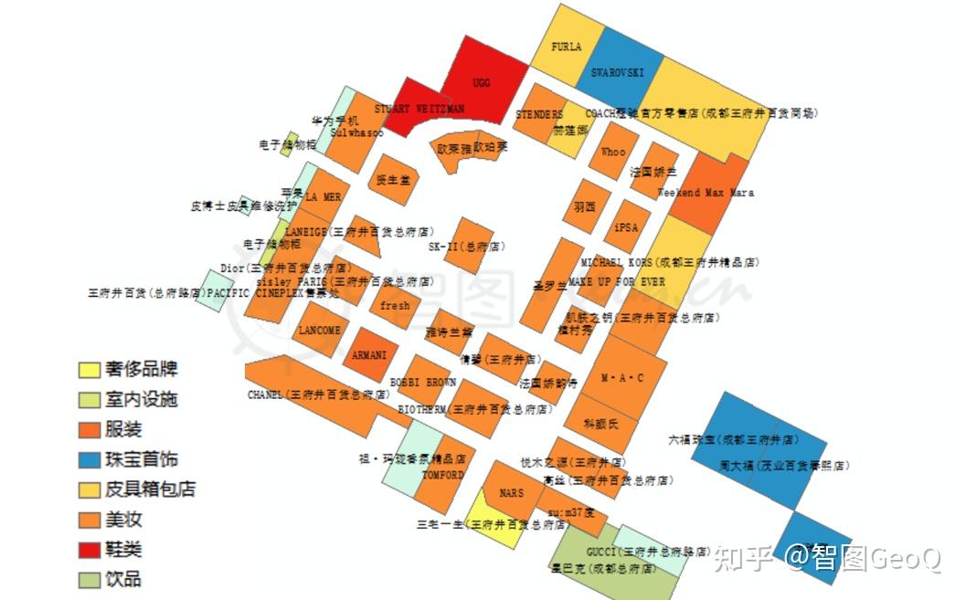 长沙王府井楼层导航图图片