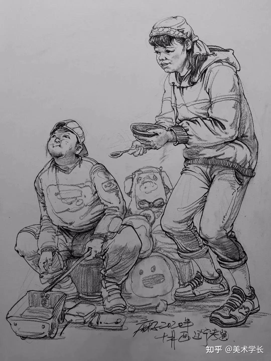 2021美术联考13省真题范画,快来对照练习下 - 知乎