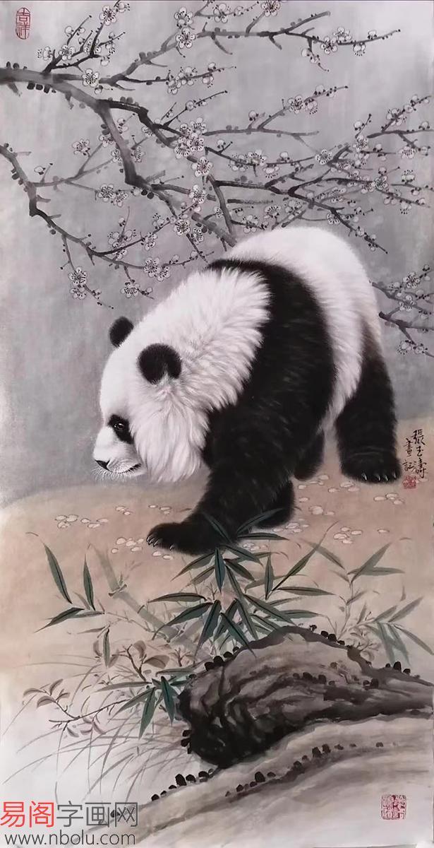 著名画家张玉涛动物画作品欣赏