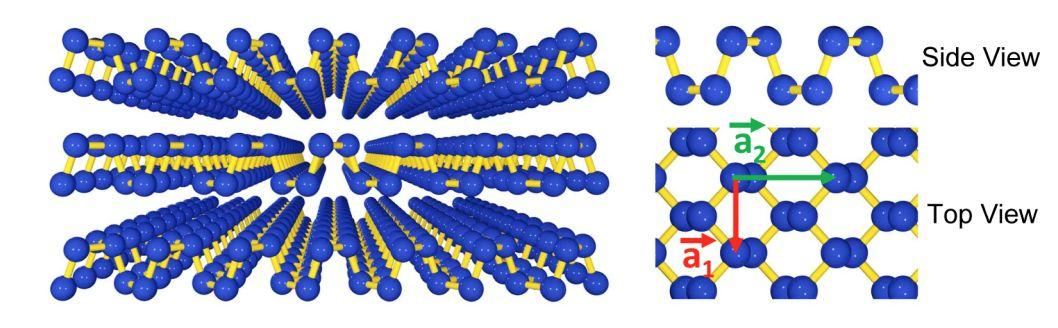 黑磷的双层结构图片