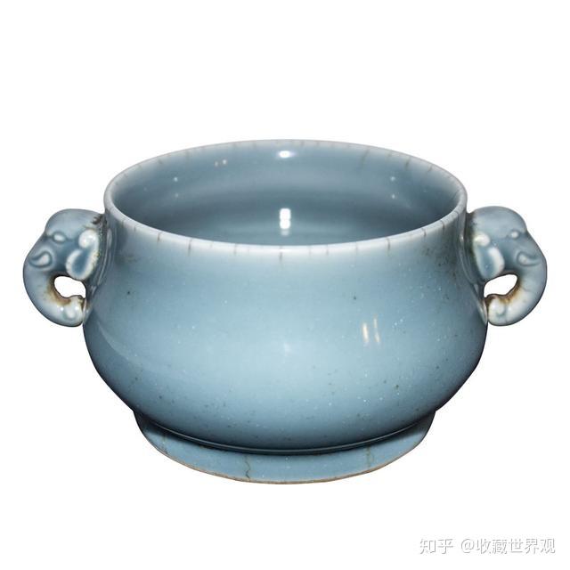 乾隆年制天青釉象耳炉- 知乎