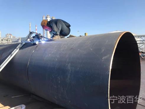 大管径管子用全位置管道自动焊机焊接效果