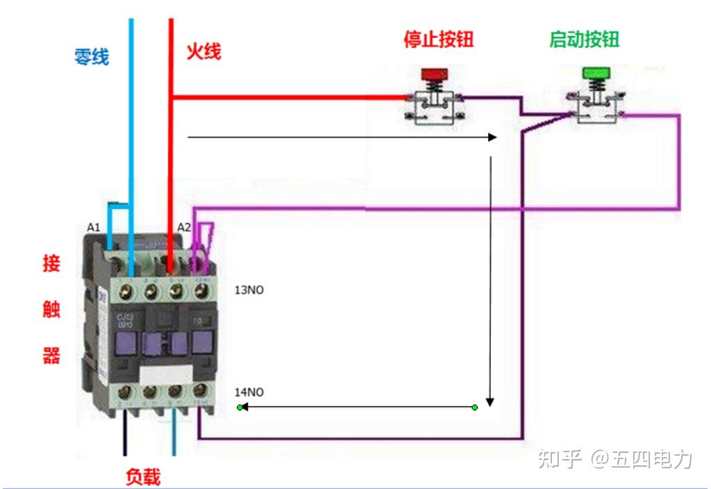 手捏开关怎么接线图图片