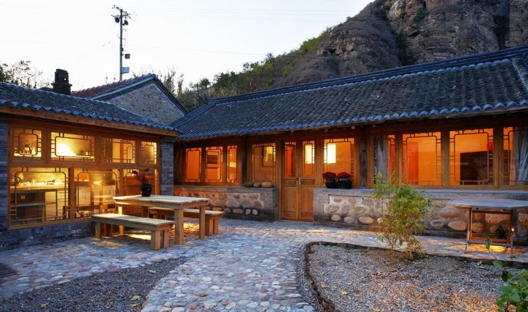 山里逸居丨京北小桂林里的隐逸山居明代长城旁山脚下水库边