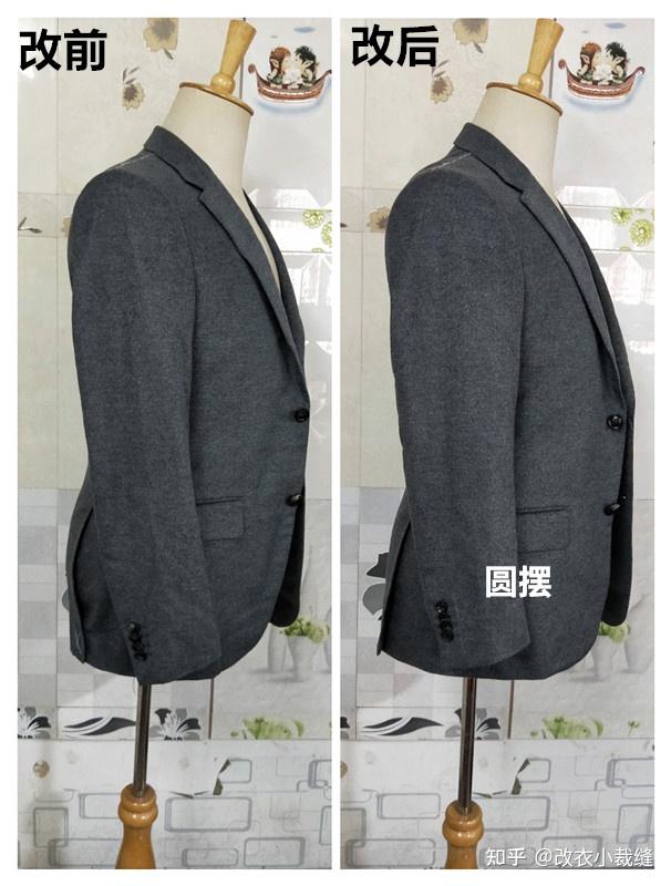 西服袖子加长,这件条纹白色女西装,袖子长度嫌偏短一些