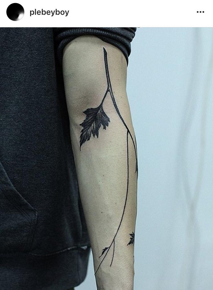 smrzhao纹身推荐第58期黑白男性抽象水墨黑纱