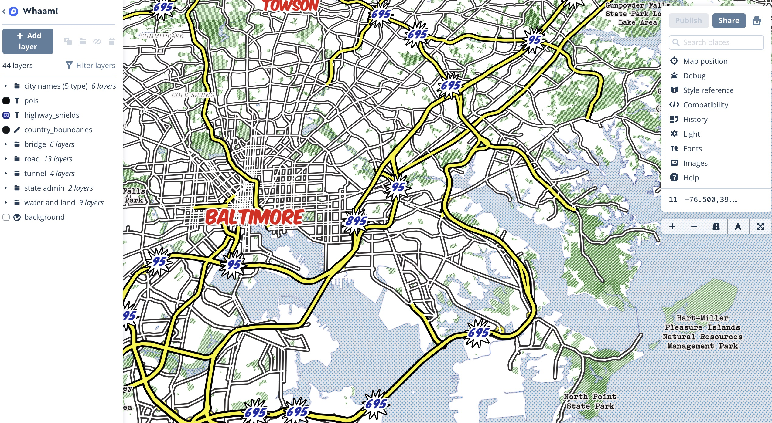 这款地图编辑器5分钟创作你的艺术化地图mapbox