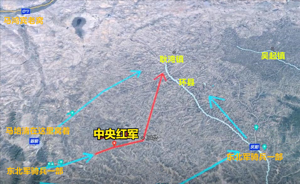 地图详解红军万里长征最后一程会师陕北三军过后尽开颜