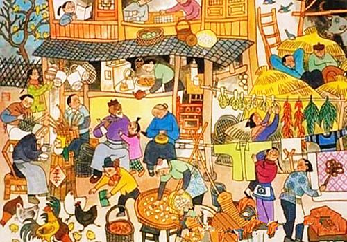 欢度春节看古人写除夜写元日如何过新年