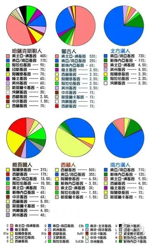 最新美国版人种基因图谱