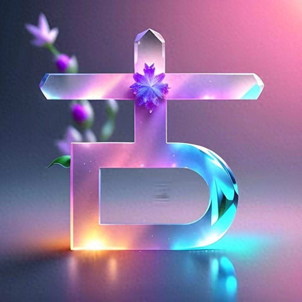 炫彩水晶版姓氏头像,冰清至洁,灵气逼人