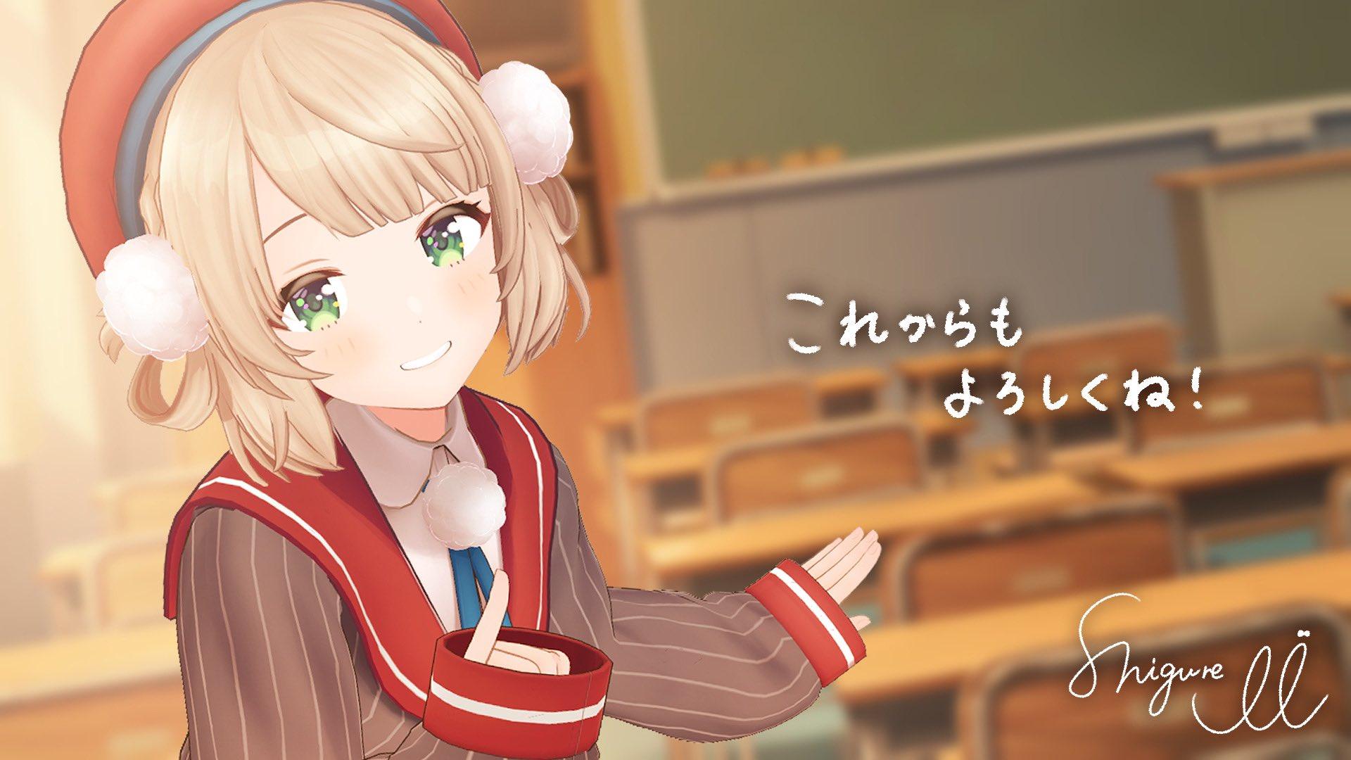 日本插画师时雨羽衣插画作品,虚拟主播形象高清壁纸合集