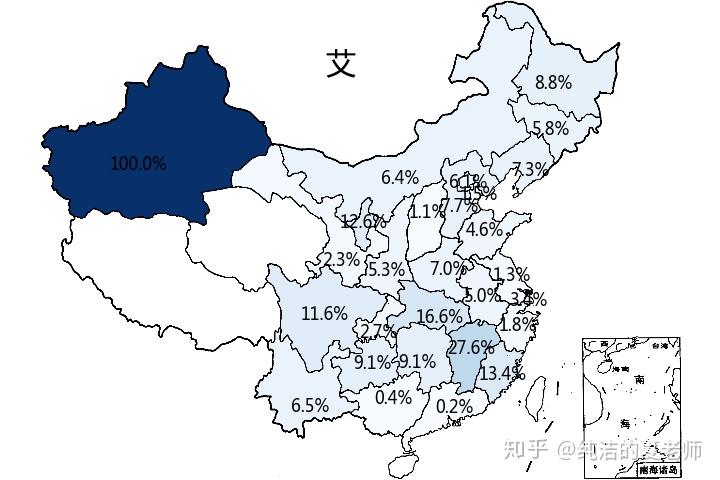史上最全中国姓氏分布地图