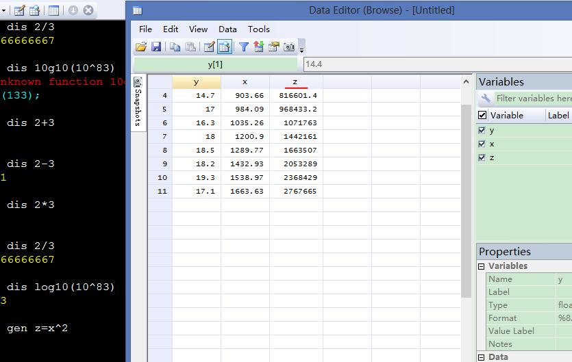 stata dedlete xlist