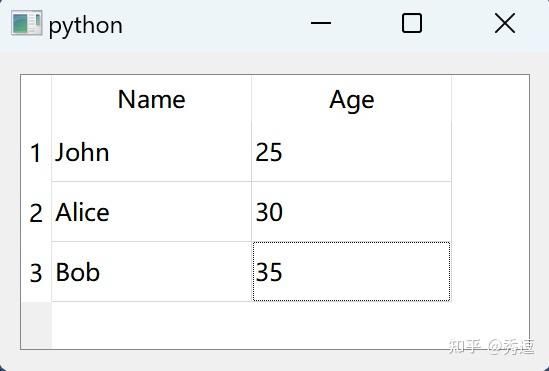 python qt5 表格的使用 - 知乎