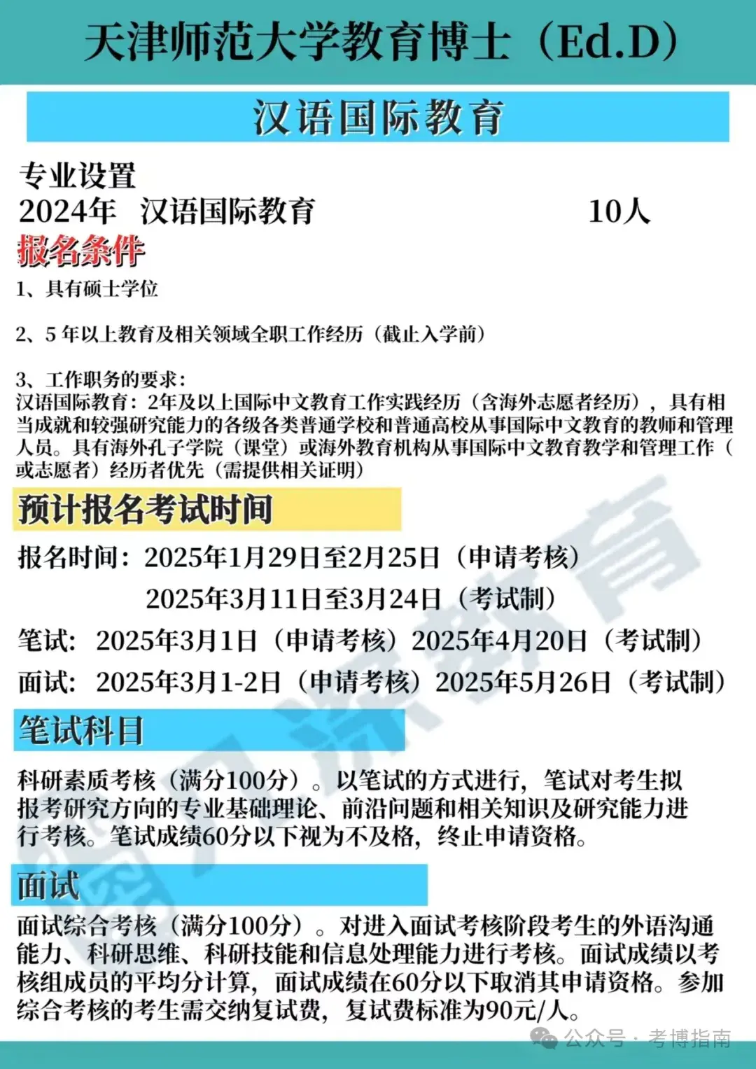 【考博】25年天津师范大学教育博士备考解析、报考指导 - 知乎