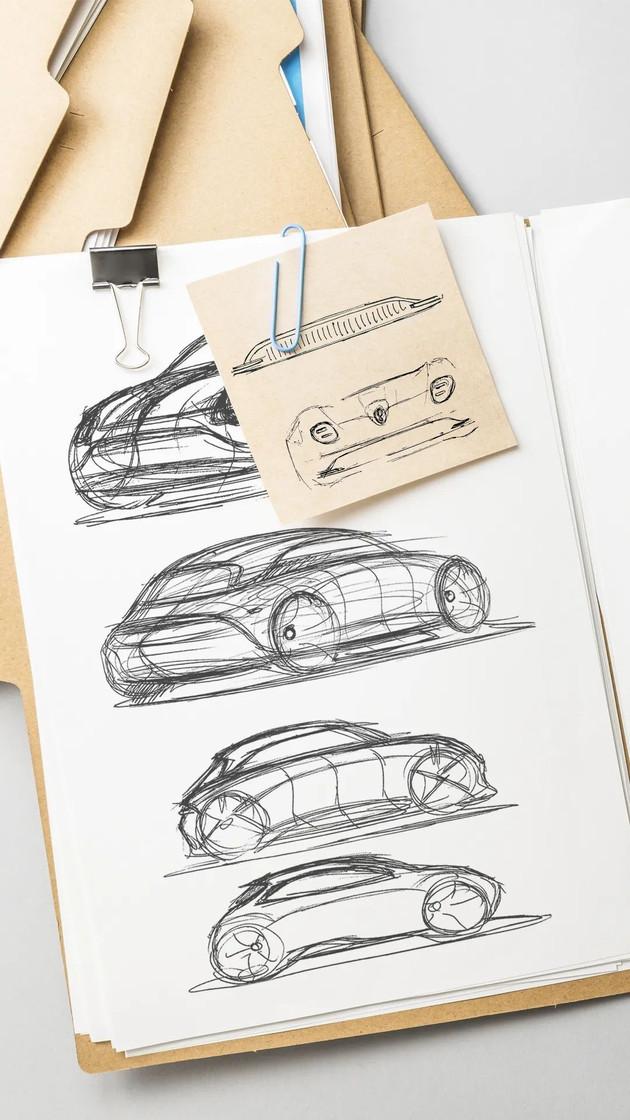 设计手稿曝光欧拉全新车型将于7月24日成都车展正式亮相