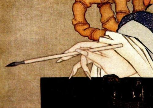 使得书写很是流便,如钟繇《宣示表》,王羲之《东方朔画赞》《乐毅论》