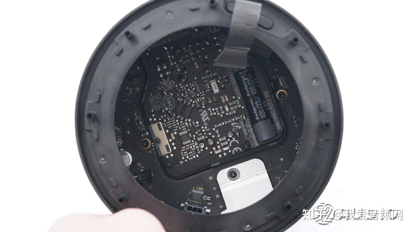 苹果homepod(第二代)智能音箱拆解,5颗高音 1颗低音发声单元,s7芯片