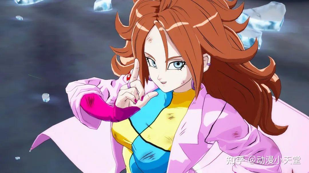 人造人21号是大家比较熟知的一位角色,她是鸟山明为格斗游戏《龙珠