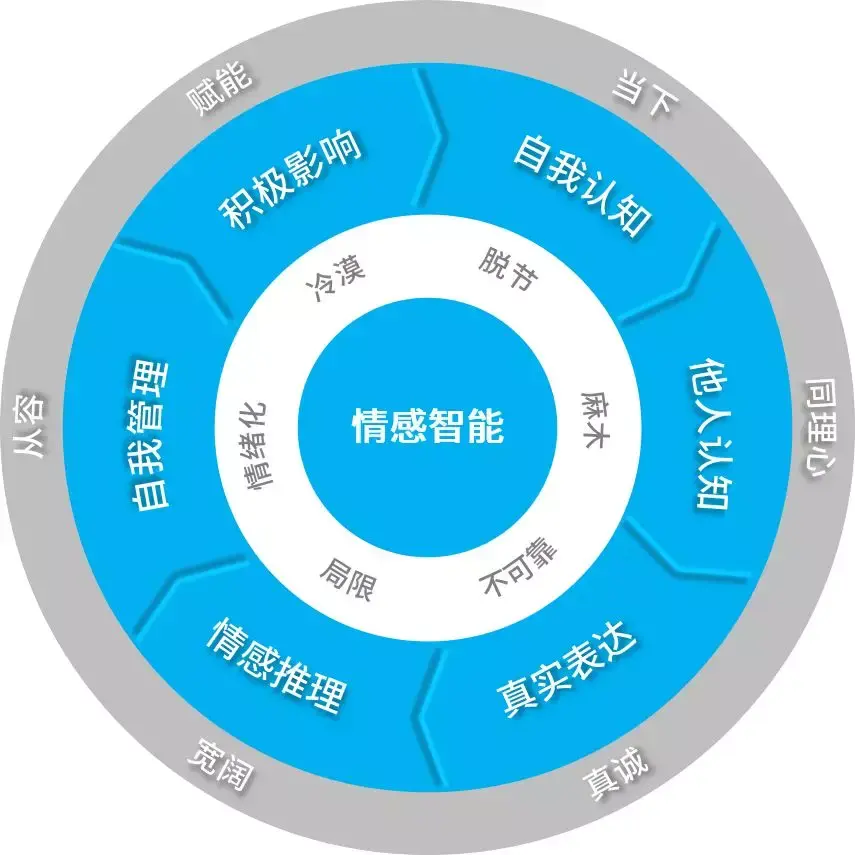 genos情感智能从六方面改善与提升人们的情感智能:自我认知,他人认知