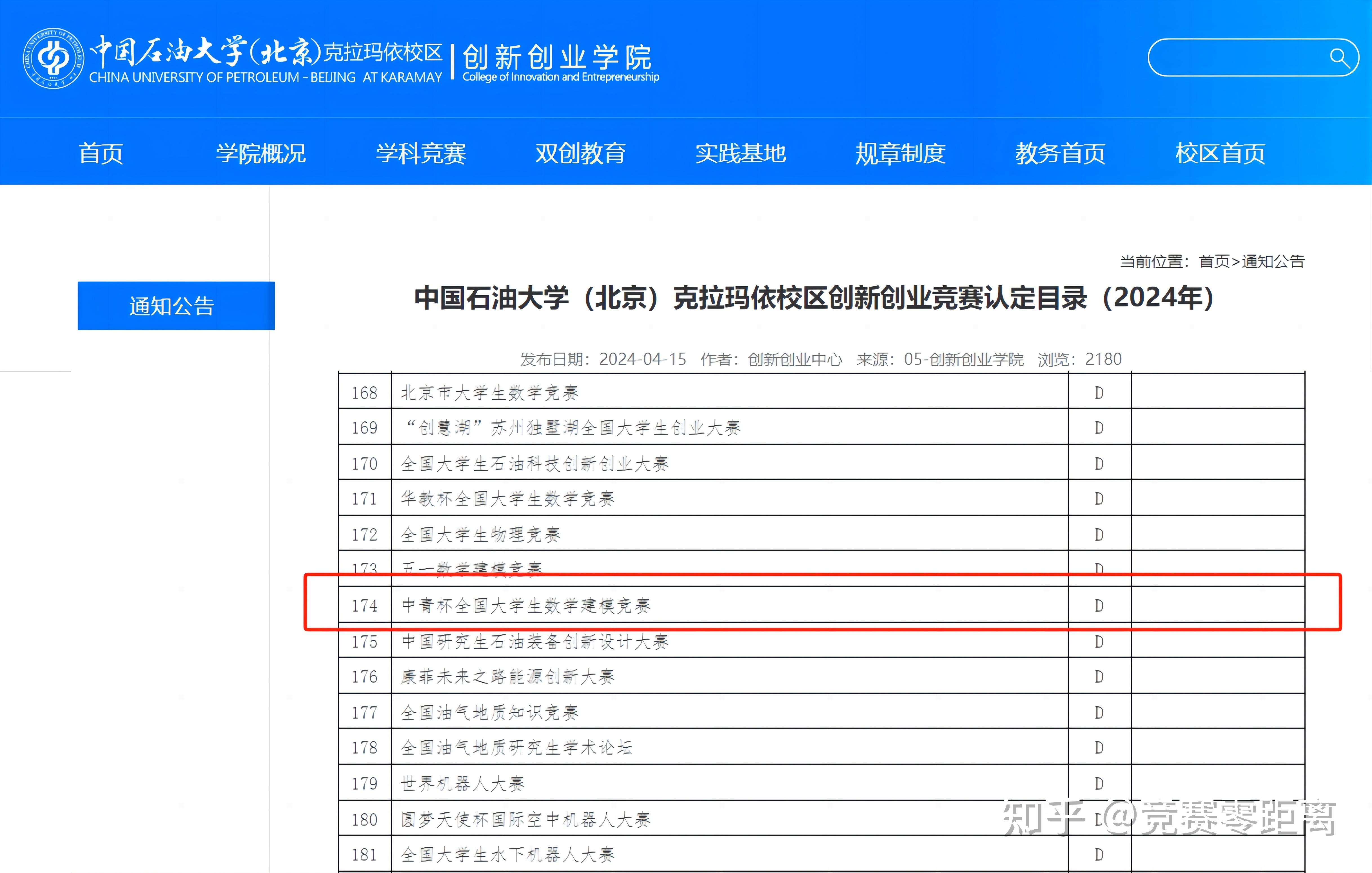 中青杯全国大学生数学建模竞赛纳入多所高校学科竞赛认定目录