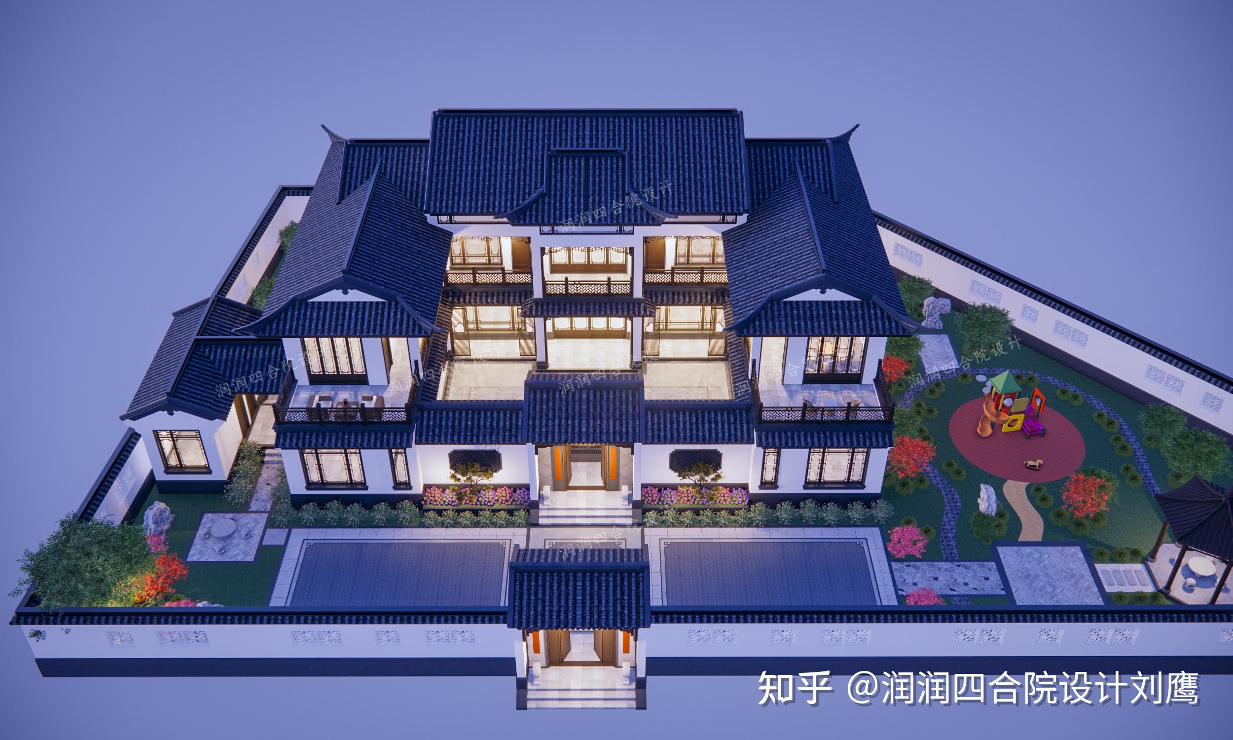 润润四合院设计刘鹰:四川两层苏式四合院祖宅25×18.5,游花园,享田园生活 - 知乎