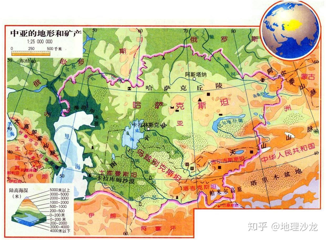 位于亚洲内陆地区的“中亚五国”,各有什么国家特点? - 知乎