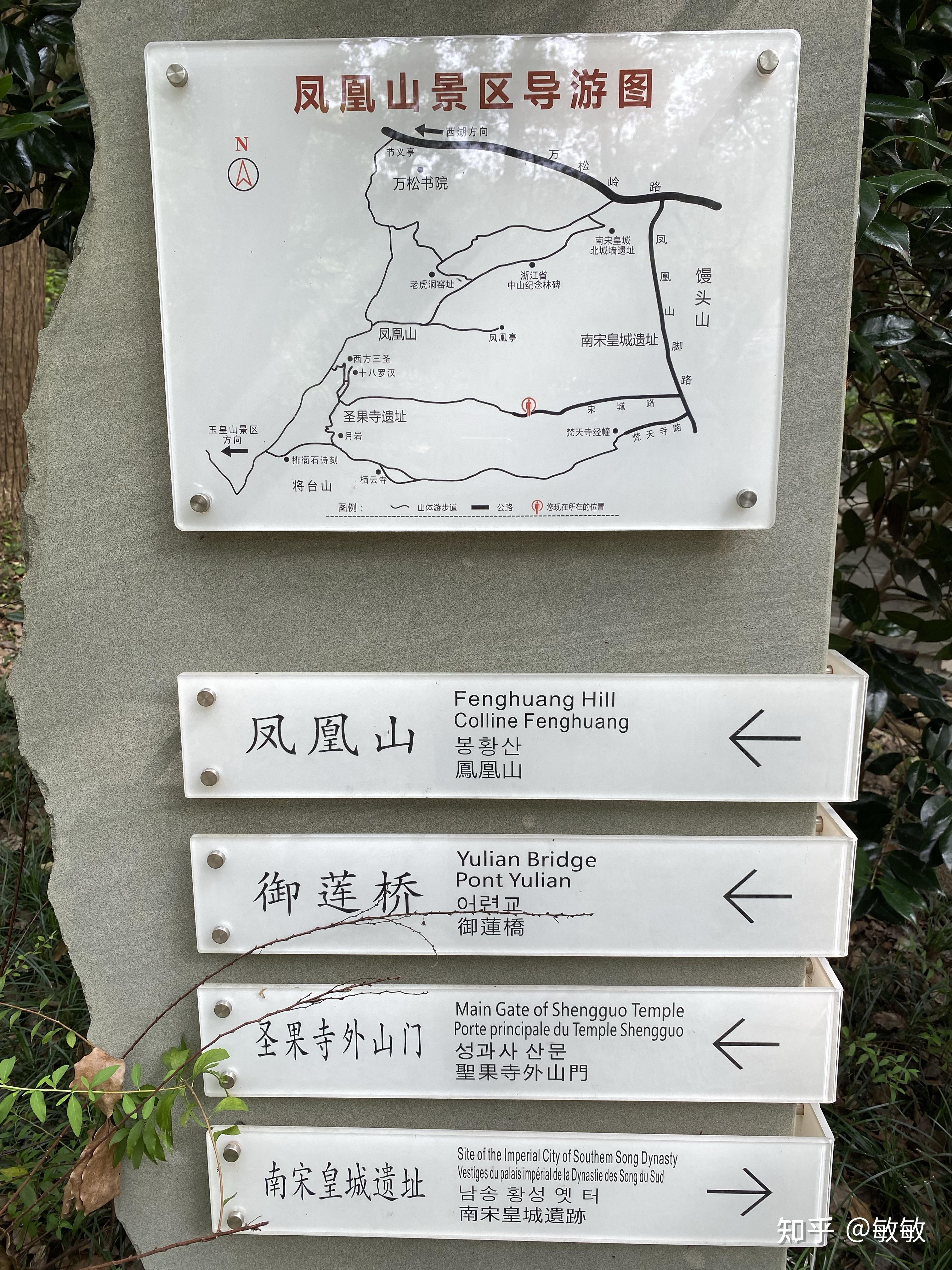 杭州凤凰山爬山路线图片