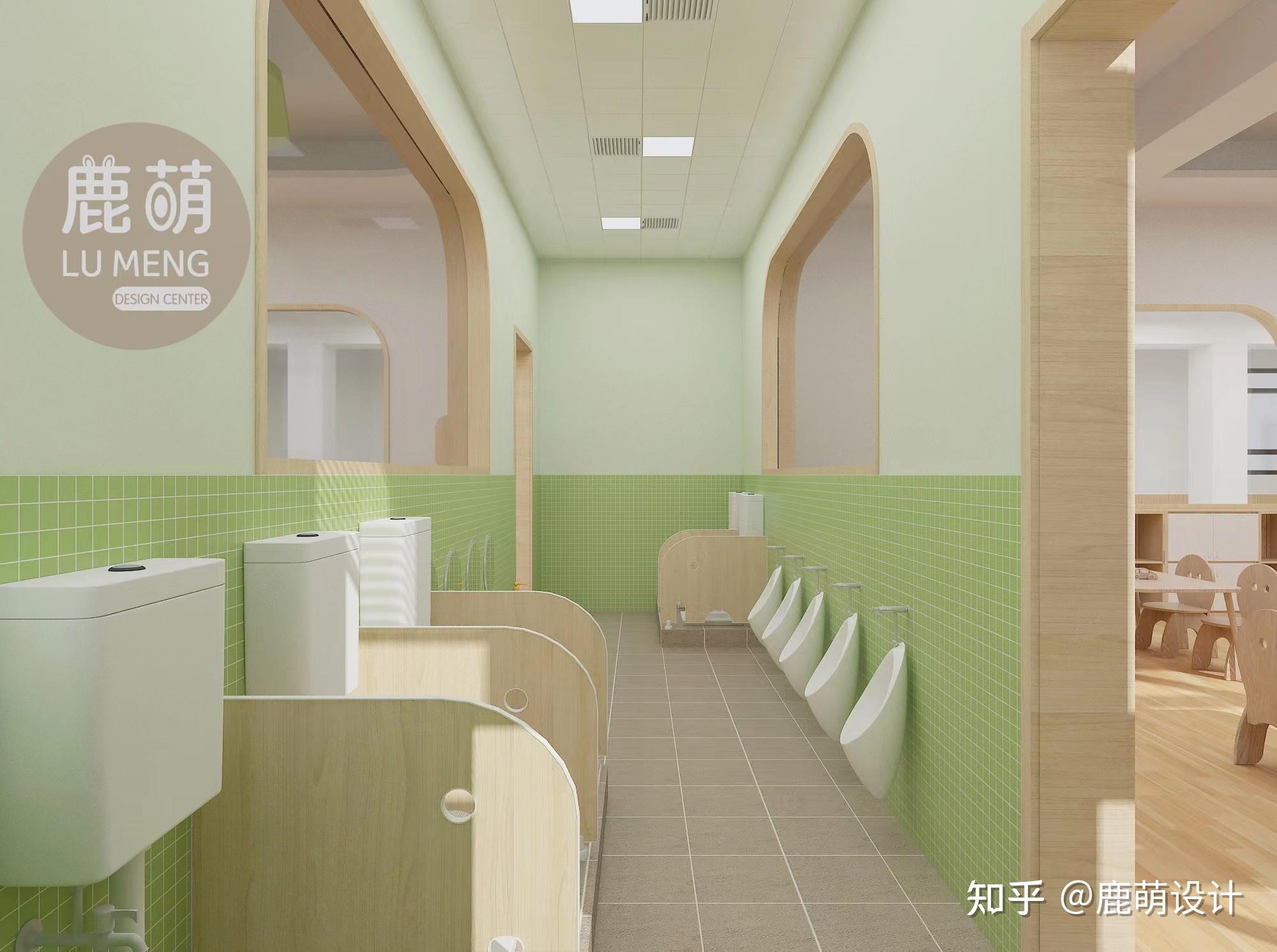 幼儿园|具有清爽童趣的幼儿园卫生间设计 - 知乎