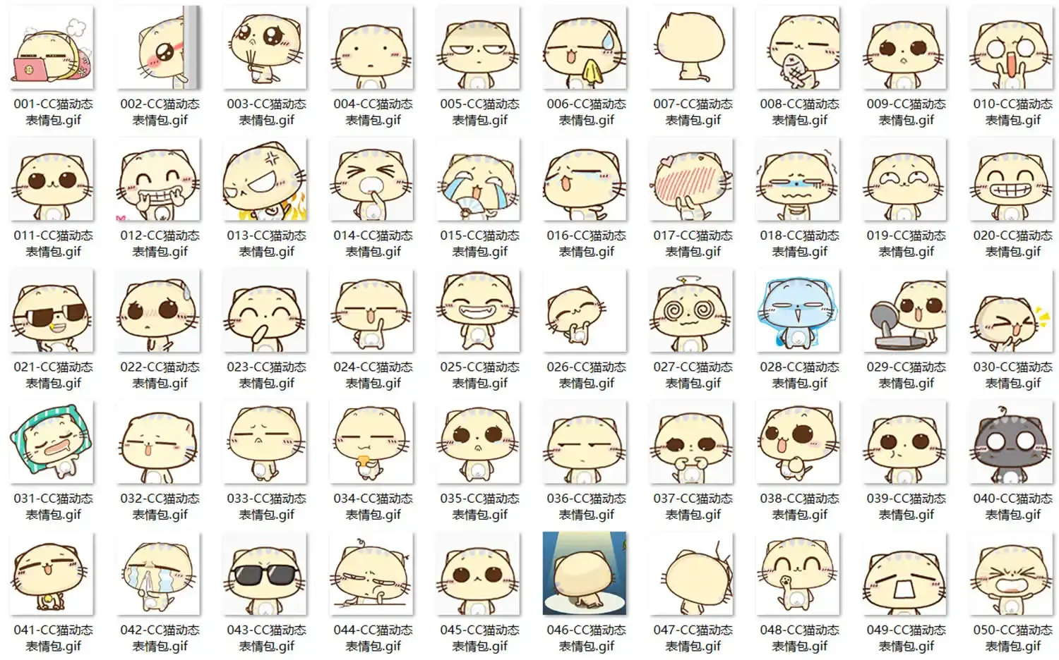 CC猫表情包合集|100张动态GIF表情包|聊天斗图必备 表情包大全 - 知乎