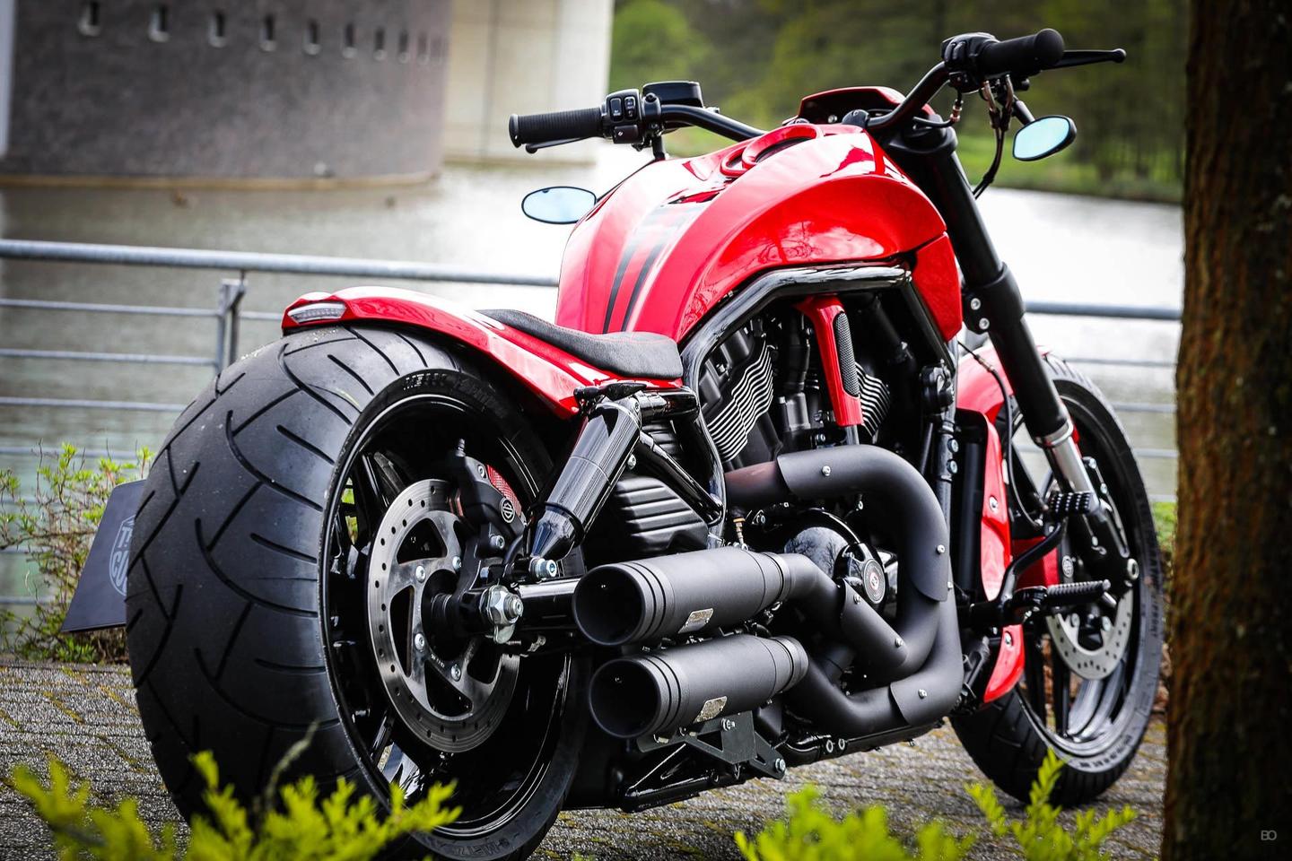 哈雷夜路德化身“红色魔鬼”，德国改装厂推出亮眼定制车型- 知乎