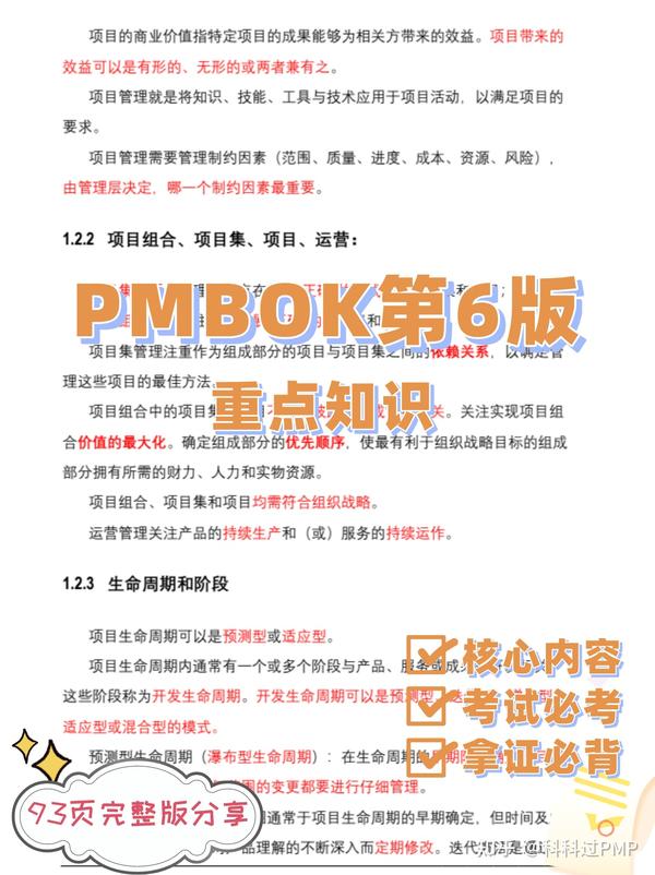 《PMBOK指南》第6版必会知识点 - 知乎