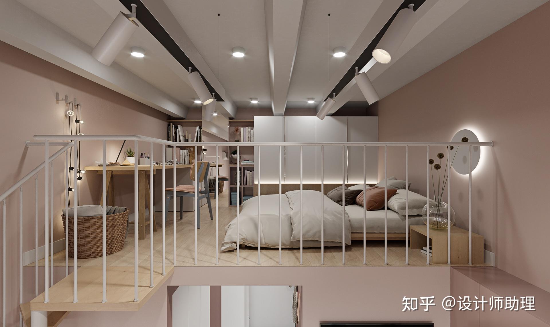 超级浪漫的粉色loft公寓独享单身独居生活