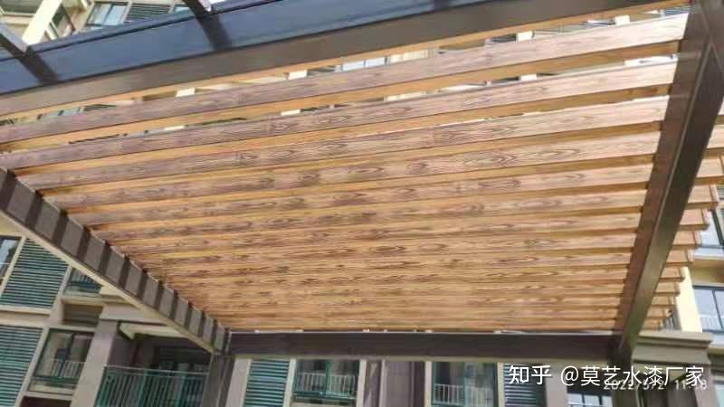 安徽省安庆市钢结构木纹漆施工真实案例分享 - 知乎