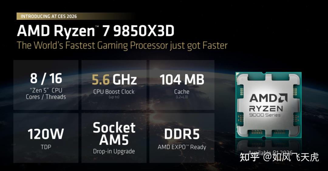 2026年最强游戏CPU面世，AMD R7 9850X3D+微星X870E暗黑主板实测