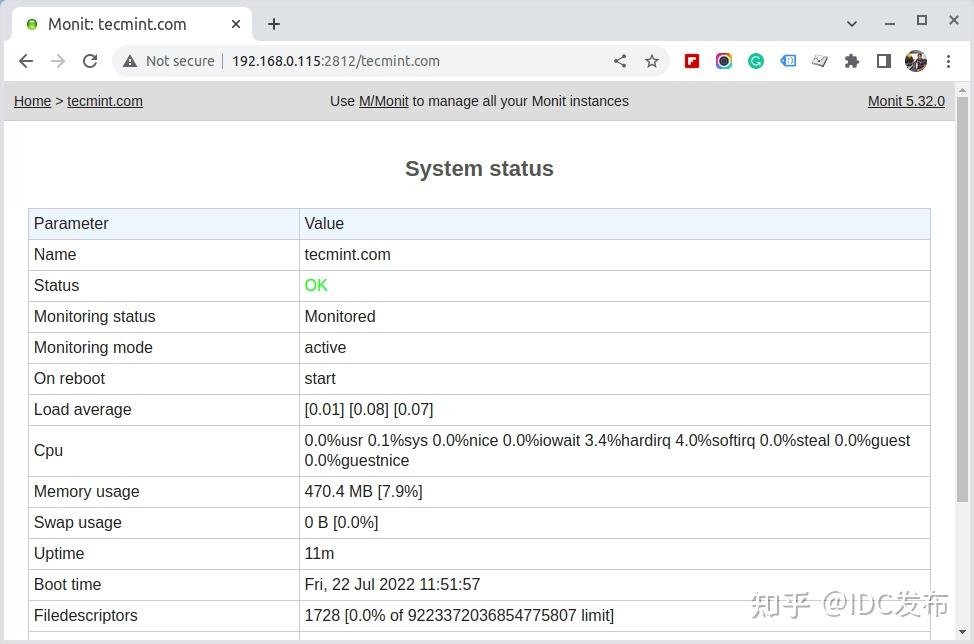 Monit 用于管理和监控 Linux 系统的开源工具 知乎