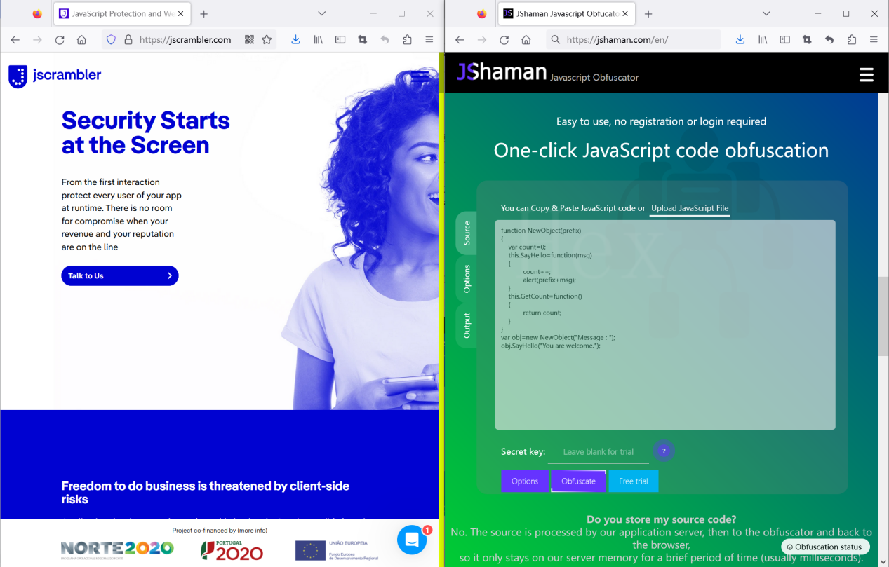Two top-level JavaScript obfuscation tools: JScrambler and JShaman - 知乎