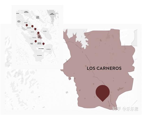 carneros卡内罗斯坐落于加利福尼亚州的两大最为声名卓著的产区