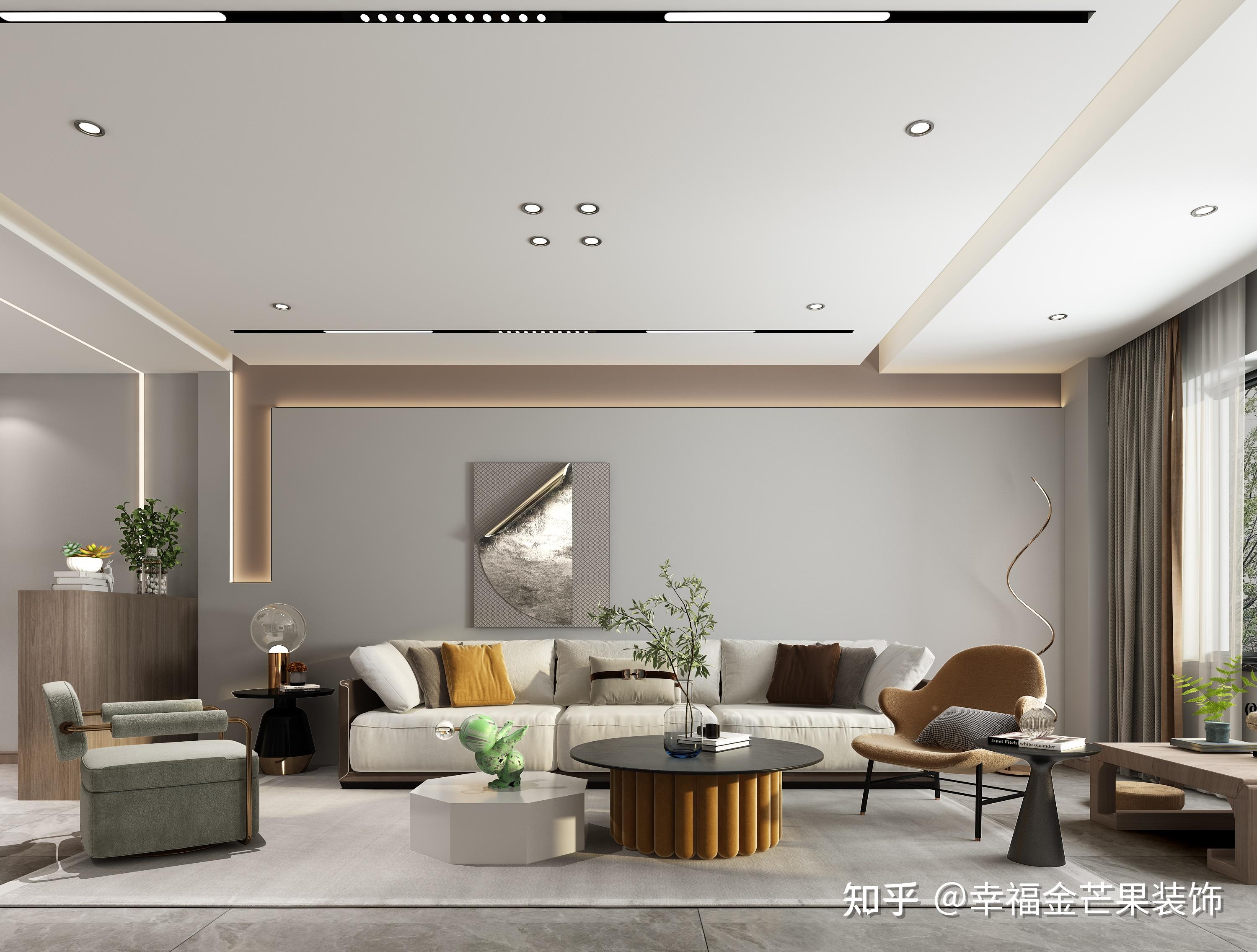 【幸福金芒果】滇池名门|127m²现代风装修设计 脱离浮华,从生活本质出发 - 知乎